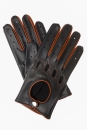 Herren Autohandschuhe schwarz/cognac